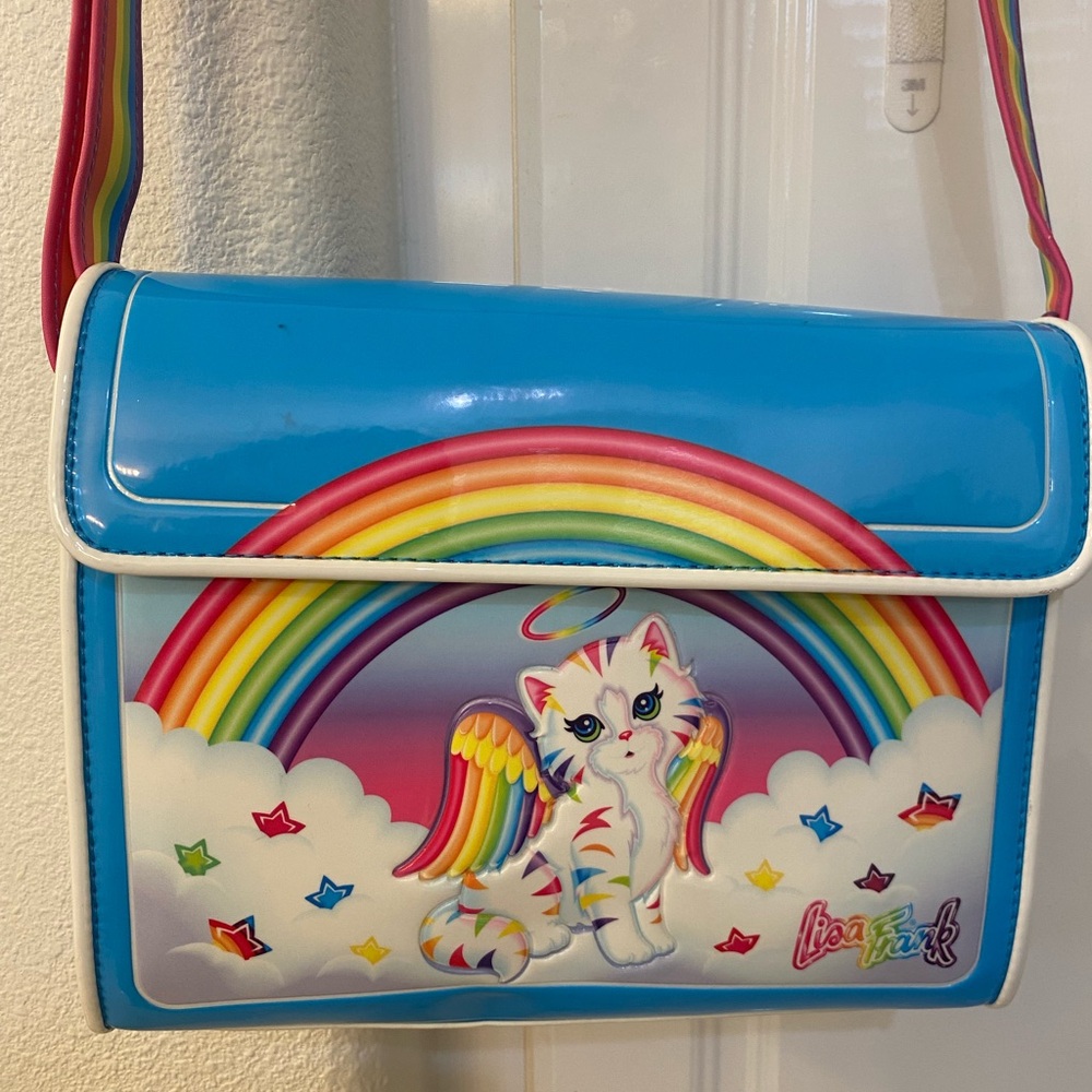 Loungefly Lisa Frank Angel Kitty Crossbody Bag
